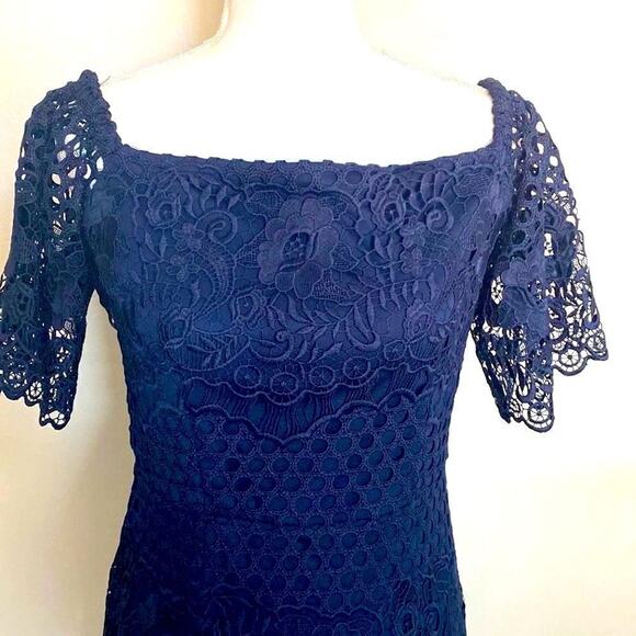 NWT Joseph Ribkoff LDS Woman’s Dress Size 4 Midnight Blue. - Picture 2 of 16